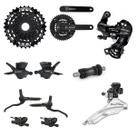 Kit Transmissão Shimano Tourney Ty K7 7v Bike Grupo Shimano