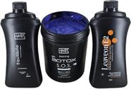 Kit Tratamento BTX Sos Matizador 1kg + Leaveon E2 + Shampoo