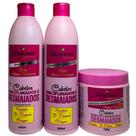 Kit tratamento capilar 500 ml Disciplinados e desmaiados Sahampoo, condicionador mascara maycrene