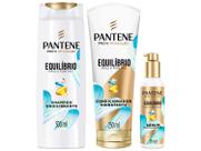 Kit Tratamento para o Cabelo Pantene Equilíbrio Raiz e Pontas 3 Peças Kit Tratamento para o Cabelo Pantene Equilíbrio Raiz e Pontas 3 Peças