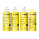 Kit Tratamento SkinCare Anti Acne 4 Itens hidratante+demaquilante+sabonete+esfoliante