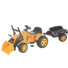 Kit Trator Fazendeiro Infantil Com Pá Carregadeira Pedal E Caçamba Big Biemme
