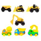 Kit tratores e Caminhões Infantil Fricção Baby 7 Carrinhos
