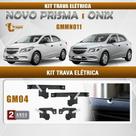 Kit Trava Elétrica Novo Prisma E Onix 4 Porta Até 15 Tragial