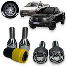 Kit Trava Parafuso / Porca Roda Antifurto 1011 Cabeça Giratória Fiat Strada