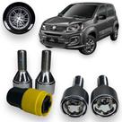 Kit Trava Parafuso / Porca Roda Antifurto 1011 Cabeça Giratória Fiat Uno