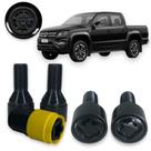 Kit Trava Parafuso Roda Antifurto 1013B Cabeça Giratória Preto Volkswagen Amarok