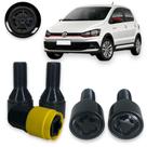 Kit Trava Parafuso Roda Antifurto 1013B Cabeça Giratória Preto Volkswagen Fox
