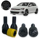Kit Trava Parafuso Roda Antifurto 1013B Cabeça Giratória Preto Volkswagen Golf