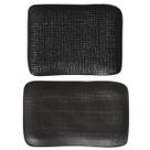 Kit Travessas 18x14cm e 27x17cm Preto Matte Cerâmica Porto Brasil Servir Sushi