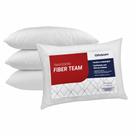 Kit Travesseiro 04 Peças Fiber Team Antialérgico com Fibra Siliconizada Ortobom