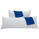 Kit Travesseiro Infantil Home&Cia 45x65cm + Body Pillow Infantil 35x90cm com Fronhas Branco
