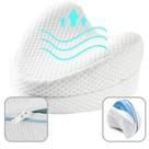 Kit Travesseiro Ortopédico Almofada De Dormir Postura para Pescoço Pernas Joelho Pés Corpo Triangular