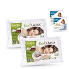 Kit Travesseiro Real Látex Duoflex mais Capa Protetora