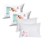 Kit Travesseiros 2unid Antialérgico + Capa Fronha Protetora