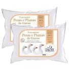 KIT Travesseiros 80% Penas e 20% Plumas de Ganso 50 x 70 cm
