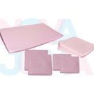 Kit Travesseiros Anti-refluxo De Berço E Carrinho+ 4 Fronhas Rosa