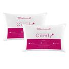 Kit Travesseiros Comfy Suporte Alto Fibra Siliconizada 550 Gramas 70cm x 50cm - 2 Unidades