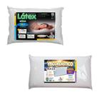 Kit Travesseiros Nasa King 14cm de altura e Látex 14cm de altura