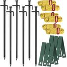 Kit Tree Stakes Alipend Heavy Duty com linhas de suporte refletivas
