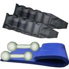 Kit Treine em Casa - Colchonete + Par de Tornozeleira 2 Kg + Par de Halteres de 2 Kg Kit Treine em Casa - Colchonete + Par de Tornozeleira 2 Kg + Par de Halteres de 2 Kg