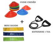 Kit Treino Agilidade força Chapeu Extensor e Mini Bands - Mb Fit