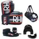 KIT Treino Boxe Rhino com Luva + Bandagem+ Bucal + Bolsa