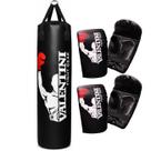 Kit Treino em Dupla Valentini Saco de Pancada 160cm Vazio e 2 Pares de Luvas