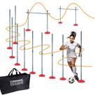 Kit Treino Funcional e Agilidade 10 Zig Zag 2 Saltos e Bolsa