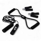 Kit Treino Funcional Fitness Exercício Portátil 3 em 1 Corda + Extensor + Hand Grip + Bolsa - Acte Kit Treino Funcional Fitness Exercício Portátil 3 em 1 Corda + Extensor + Hand Grip + Bolsa - Acte