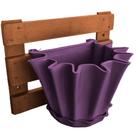 Kit Treliça e Vaso de parede - Jardim Vertical - Plástico reciclado - Treliça Argila