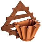 Kit Treliça e Vaso de parede - Jardim Vertical - Plástico reciclado - Treliça Argila