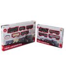 Kit Trem Locomotiva 9 Peças E 26 Trilhos Para Brincar