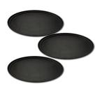 Kit Três Bandejas Oval Antiderrapante 68x59cm Weck