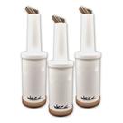 Kit Três Garrafas Store'n Pour 1 Litro Marrom Weck