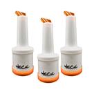 Kit Três Garrafas Store'n Pour 500ml Laranja Weck