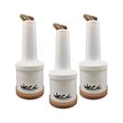 Kit Três Garrafas Store'n Pour 500ml Marrom Weck