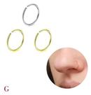 Kit Três Piercings Falsos Nariz ou Orelha - 2 Ouro e 1 Prata