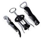 Kit Três Saca Rolhas Abridor de Garrafas Aço Inox Weck