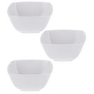 Kit Três Saladeira Quadrada de Melamina 10,2 x 4,9 cm - 240 ml WECK