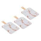 Kit Três Travessa de Melamina Marmorizada 24 x 14 cm WECK Kit Três Travessa de Melamina Marmorizada 24 x 14 cm WECK