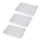 Kit Três Travessas de Melamina Gourmet 35 x 25 x 7cm WECK