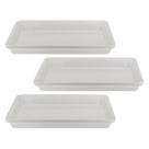 Kit Três Travessas de Melamina Retangular Funda 40 x 27,5 x 5cm WECK Kit Três Travessas de Melamina Retangular Funda 40 x 27,5 x 5cm WECK