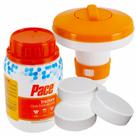 Kit Tricloro Pastilhas 500g + Mini Flutuador P/ Piscina Prom