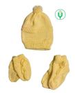 Kit Tricô 3 Peças Touca, Luva e Sapatinho Para Bebê Antialérgico Kit Tricô 3 Peças Touca, Luva e Sapatinho Para Bebê Antialérgico