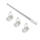 Kit Trilho 1 Metro Com 3 Spots Nordecor Classic Par 30 E27 Bivolt Branco