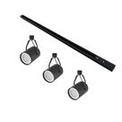 Kit Trilho 1 Metro Com 3 Spots Nordecor Lille Par 30 E27 Bivolt Preto Kit Trilho 1 Metro Com 3 Spots Nordecor Lille Par 30 E27 Bivolt Preto