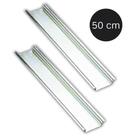Kit Trilho DIN Liso Zincado para Montagem Elétrica 50cm