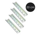 Kit Trilho DIN Perfurado Zincado para Montagem Elétrica 20cm