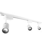 Kit Trilho Eletrificado 1 Metro Branco + 3 Spots Led 7W Branco Frio